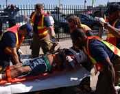 Image of EMS Responders treating patient