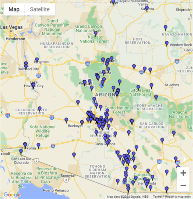 EPIC Image Map of Participating Agencies